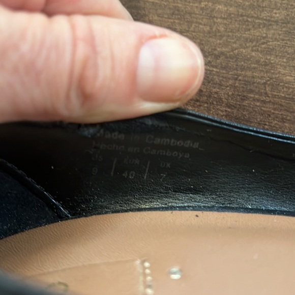 Aldo chunky heels in black leather size 9 - Picture 5 of 5